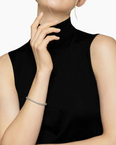 Tennis Bracelet in 18K White Gold with Diamonds, 4.7mm